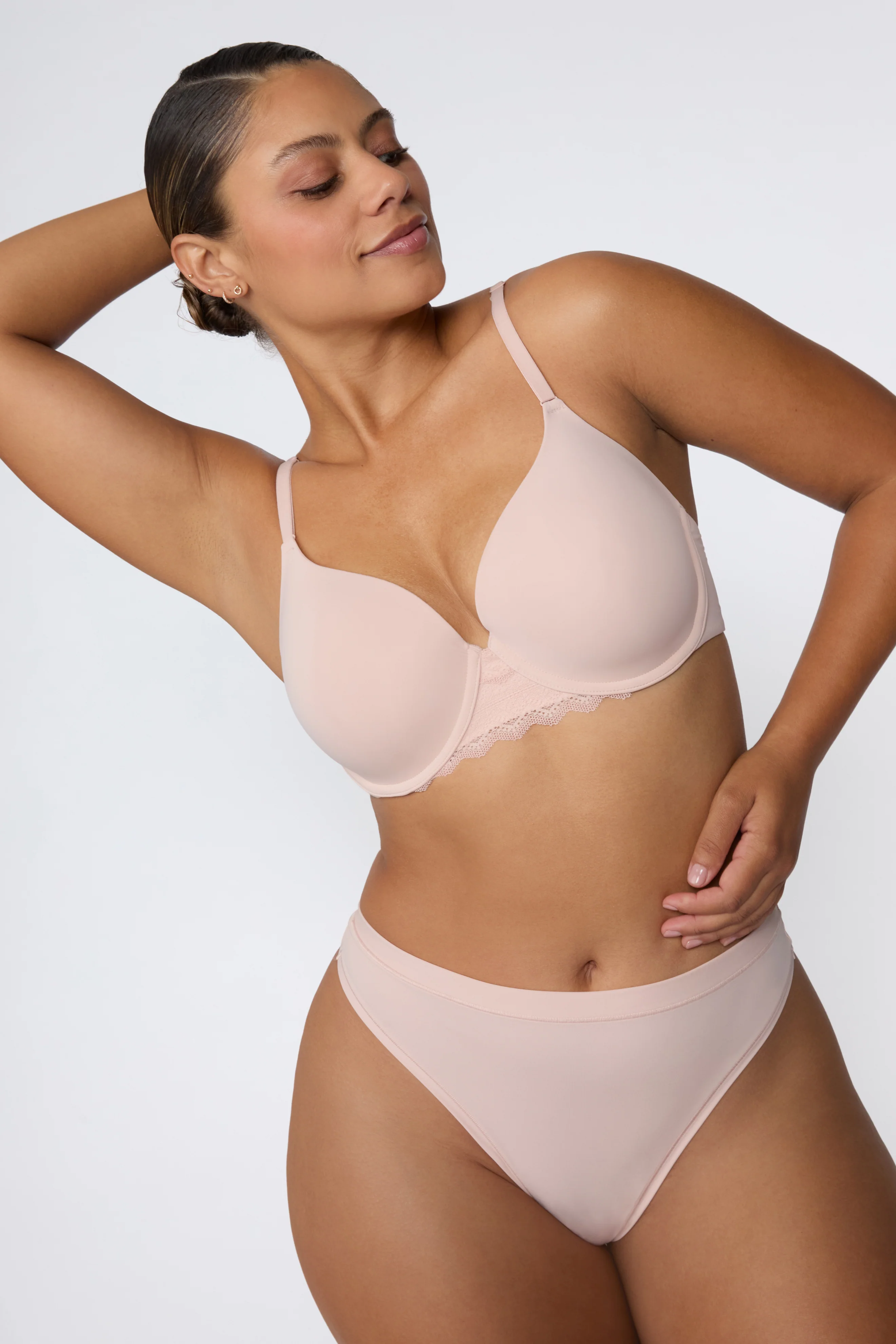Base Lace T-Shirt Bra - Ember Rose - Image 4